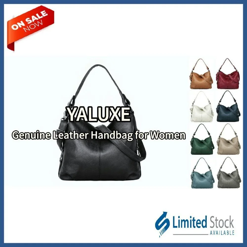 Genuine Leather Shoulder Hobo Bag Crossbody Purse Roomy Daily Essentials